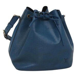 LOUIS VUITTON Epi Petit Noe Shoulder Bag Blue M44105 LV Auth 122238